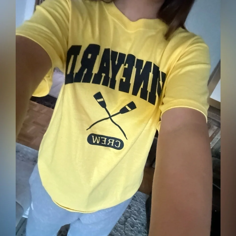 100% cotton shirt size M new without tag  Vineyard crew yellow